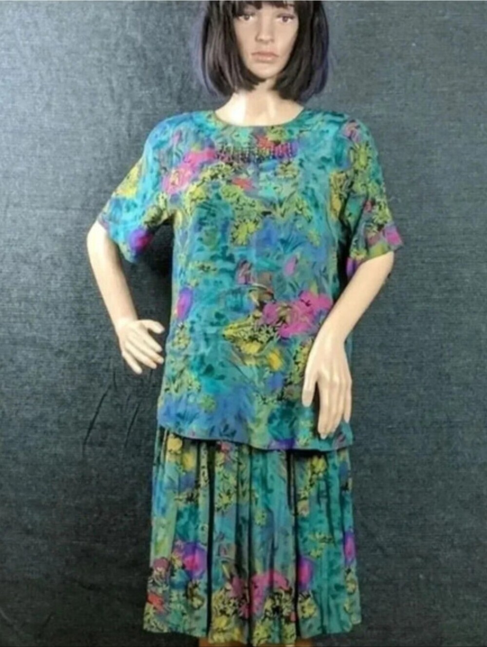 Vintage Carole Little 2 Piece Skirt & Top